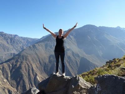 Colca-Canyon: endlich habe ich den Aufstieg über mehr als 1200 Höhenmeter geschafft!!!